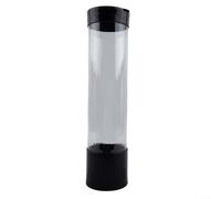 Distributeur de gobelets en papier pratique avec couvercle anti-poussière pour garder les tasses propres et organisées, disponible en deux tailles pour jusqu'à 60 tasses (noir)