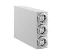 Distributeur de gobelets - triple - acier inoxydable - pour gobelets jusqu'à ⌀ 89 mm - Royal Catering RCCD-03