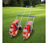 Distributeur de graines manuel, semoir compact à main pour haricots, cacahuètes, maïs, design à double rangée avec 9 bouches pour une plantation efficace et une distribution rapide des graines