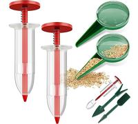 Distributeur de graines pour petites graines, mini distributeur de semis, manuel à main, plantoir et élargisseur, ensemble léger et pratique, petit outil jardinage d'épandage de graines pour le jardin