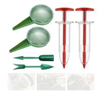 Distributeur de Graines Set, 6 Pièces Semoir à Graines Manuel, Mini Semoir Semences de Jardin, Outil de Semoirs de Semis, Semeur de Graines Portatif, pour Fleurs, Légumes et Utres Plantes (B)
