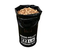 Distributeur de granulés de bois avec capacité de 10 kg | Grand récipient à charbon de bois adapté pour le camping, le barbecue, le garage, le barbecue, l'extérieur, la cour
