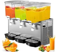Distributeur de jus avec robinet à clapet noir - 12 L x 3 Distributeur de jus