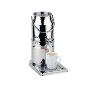 APS 10830 Pot à lait -TOP FRESH-, 21 x 32 cm, H : 39 cm, acier inoxydable 18/8, 1 accumulateur de froid dans le socle