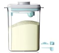Distributeur de lait en poudre de 2,3 l, portable, étanche, boîte de rangement en poudre de lait, récipient avec cuillère pour ranger le lait en poudre de bébé et les aliments
