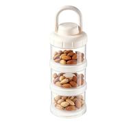 Distributeur De Lait En Poudre Empilable,Bouteille Portable Empilable Et Étanche,Boîte à Lait Infantile à Trois Compartiments | Pour Usage Intérieur Maison Chambre Cuisine Voyage Maman Et Famille