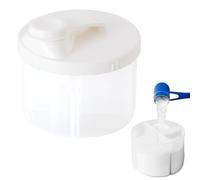 Distributeur de lait en poudre - Récipient léger pour lait en poudre, boîte de nouilles de riz portable rotative, boîte de nouilles de riz portable à 4 compartiments, récipient de voyage, récipient de