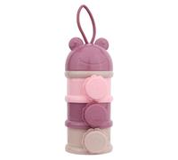 Distributeur de lait maternisé, boîte de rangement de lait, récipient à goûter pour bébé, design à 3 couches, compartiments à verrouillage torsadé, design empilable, portable et léger pour les