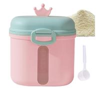 Distributeur de lait pour bébé - Distributeur de lait à double couche avec cuillère, distributeur de formule de voyage pour lait en poudre, collations, fruits