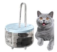 Distributeur de l'eau d'animaux - Fountaine sans fil de 1 litre pour chats et chiens avec système de sécurité | Fontaine automatique à batterie avec réservoir visible, accessoire pour hydratation cont