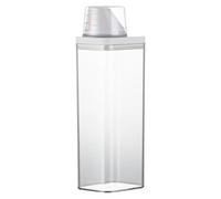 Distributeur De Lessive en Poudre, 1100ml/1500ml/1900ml Bouteille De Lessive Rechargeable, Distributeur De Lessive Hermétique avec Verre Doseur, Organisation du Linge pour Petits Solides/liquides