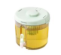 Distributeur De Limonade De 1 Gallon - Distributeur De Jus D'eau Rond Pour Réfrigérateur De 4 L Avec Robinet | Seau À Boissons En PP De Qualité Alimentaire Avec Crochet Et Filtre | Théière Aux Fruits