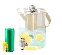 Distributeur de limonade, distributeur d'eau de fête avec bec verseur et filtre - 5 L anti-fuite pour boissons, thé, jus, limonade pour les vacances, le camping, les pique-niques en plein air