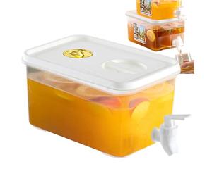 Distributeur de limonade - Distributeurs de grande capacité avec robinet et filtre, date d'enregistrement | Carafe d'eau pour réfrigérateur, récipient pour boissons froides pour fête au bar