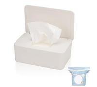 Distributeur de lingettes compatibles avec les lingettes humides Cottonelle, récipient de lingettes rechargeable, support de lingettes réutilisable avec base antidérapante, couvercle hermétique facile