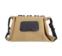 Distributeur de lingettes de camping de voyage type extractible, pochette de lingettes humides en toile de grande capacité, support de lingettes suspendu pour voiture, bureau, (Bronzage clair)