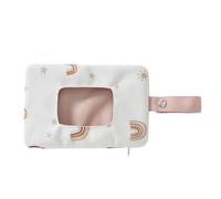 Distributeur de lingettes en coton réutilisable avec sangle de suspension