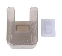 Distributeur de lingettes humides à fixation murale en PET pour salle de bain, cuisine, rangement compact pour serviettes de visage, papier toilette et lingettes humides (gris transparent)
