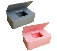 Distributeur de lingettes humides avec couvercle Boîte de rangement anti-poussière pour la maison, le bureau, le magasin, P31B