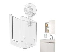 Distributeur de lingettes humides murales, porte-lingettes pour salle de bain, distributeur de lingettes humides lavables à ventouse monté sur le mur - porte-serviettes stable conteneur lingettes pour