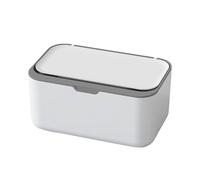 Distributeur de lingettes humides pour bébés et adultes. Papier toilette humide rechargeable. Garde les lingettes fraîches d'une seule main. 21,7 x 13,7 x 10,1 cm. HcJ548 (White, 22x14x11cm)