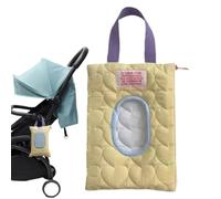 Distributeur De Lingettes Pour Couches - Étui Matelassé Compact De 22,9 Cm, Organisateur De Lingettes En Tissu Doux, Pochette Rechargeable Pour Mouchoirs Humides, Utilitaire De Fermeture Sécurisée | A