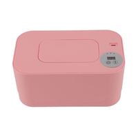 Distributeur de Lingettes USB Multifonctionnel, Température Réglable, Chauffe-lingettes à Température Constante, Portable avec Veilleuse pour Mouchoirs en Papier (PINK)