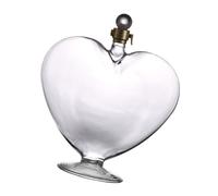 Distributeur de liqueur de bouteille en verre de carafe de vin de forme de coeur d ' amour Unique pour infuser et présenter la bouteille d ' alcool