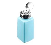 Ｚｉａｌｏｆｉ Distributeur de Liquide à Bouton-poussoir, Flacon Vide avec Pompe, Récipient sous Pression, pour Démaquillant Personnel, Bleu, 250 ml