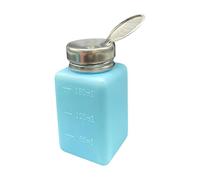 Ｚｉａｌｏｆｉ Distributeur de Liquide à Bouton-poussoir, Flacon Vide avec Pompe, Récipient sous Pression, pour Démaquillant Personnel, Bleu, 180 ml