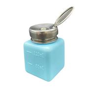 Ｚｉａｌｏｆｉ Distributeur de Liquide à Bouton-poussoir, Flacon Vide avec Pompe, Récipient sous Pression, pour Démaquillant Personnel, Bleu, 120 ml