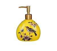 Distributeur de liquide Décor de cuisine et accessoires bouteille lotion en céramique for salle bain ferme maison Flacon de savon de comptoir(Yellow Joy)
