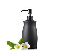 Distributeur de liquide Distributeur de comptoir en acier inoxydable brossé, résistant à la rouille et aux fuites Flacon de savon de comptoir