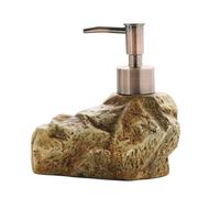 Distributeur de liquide Distributeur De Savon En Céramique Vintage Créatif Pierre, Bouteille Lotion, Shampoing, Gel Douche, Salle Bain Flacon de savon de comptoir