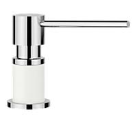 BLANCO 525814 LATO Distributeur de Savon, Blanc Silgranit/chromé S