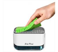 Distributeur de Liquide Vaisselle Cuisine 2 en 1 blanc Vendos85