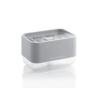 InnovaGoods Distributeur de détergent pour éponge de cuisine Pushoap 2-en-1 savon/mousse Gris
