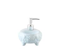 Distributeur de lotion Bouteille à pression nordique en céramique, désinfectant for les mains, Lotion, shampoing de toilette, Gel bain Bouteille de savon multi-usages(Blue)