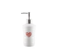 Distributeur de lotion Bouteille de Lotion créative bicolore avec marteau d'amour, haute beauté, lumière d'hôtel, salle bain luxe Bouteille de savon multi-usages(Red)
