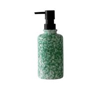 Distributeur de lotion Distributeur de salle bain - Bouteille à vaisselle en céramique for lotion avec Bouteille de savon multi-usages(Green)