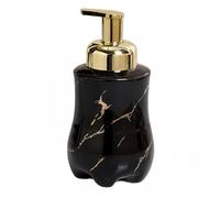 Distributeur de lotion Distributeur De Savon À Pompe, Motif Marbre Bouteille de savon multi-usages(Black)