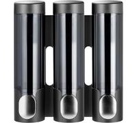 Distributeur de lotion Distributeur De Savon Mural Sans Perçage For Salle Bain Bouteille de savon multi-usages(320ml X 3(black))