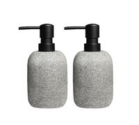 Distributeur de lotion Distributeur De Savon Noir For Les Mains, For Comptoir Salle Bain, For Cuisine Bouteille de savon multi-usages(Grey-2pcs)
