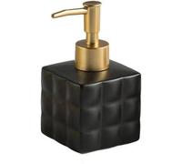 Distributeur de Lotion, Distributeur Gel Douche, Liquide Vaisselle for Cuisine, Savon en céramique, Bouteille Rechargeable à Pompe dorée Vintage(Gold)