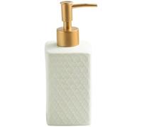 Distributeur de Lotion, Distributeur Gel Douche, Savon Liquide for Les Mains, Moderne, à Vaisselle en céramique créatif for évier Cuisine avec Pompe(White)