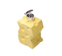 Distributeur de lotion Fromage Désinfectant for les mains Presse Toilette Détergent à lessive Shampooing Lavage du corps Bouteille vide Hôtel Bouteille de savon multi-usages(Yellow,L)