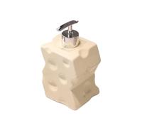 Distributeur de lotion Fromage Désinfectant for les mains Presse Toilette Détergent à lessive Shampooing Lavage du corps Bouteille vide Hôtel Bouteille de savon multi-usages(White,L)