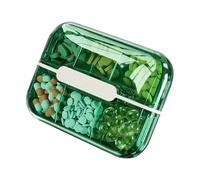 Distributeur de médicaments | Boîte de rangement portable avec 6 compartiments, pilulier portable pour voyage, usage quotidien, voyages d'affaires
