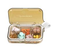 Distributeur de médicaments convivial avec design 4 ou 7 compartiments pour personnes âgées et patients chroniques Organiseur de médicaments à domicile ou au bureau