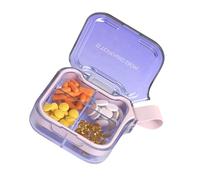 Distributeur de médicaments en plastique sympathique avec design résistant à l'humidité 4 ou 7 compartiments pour personnes âgées et patients chroniques